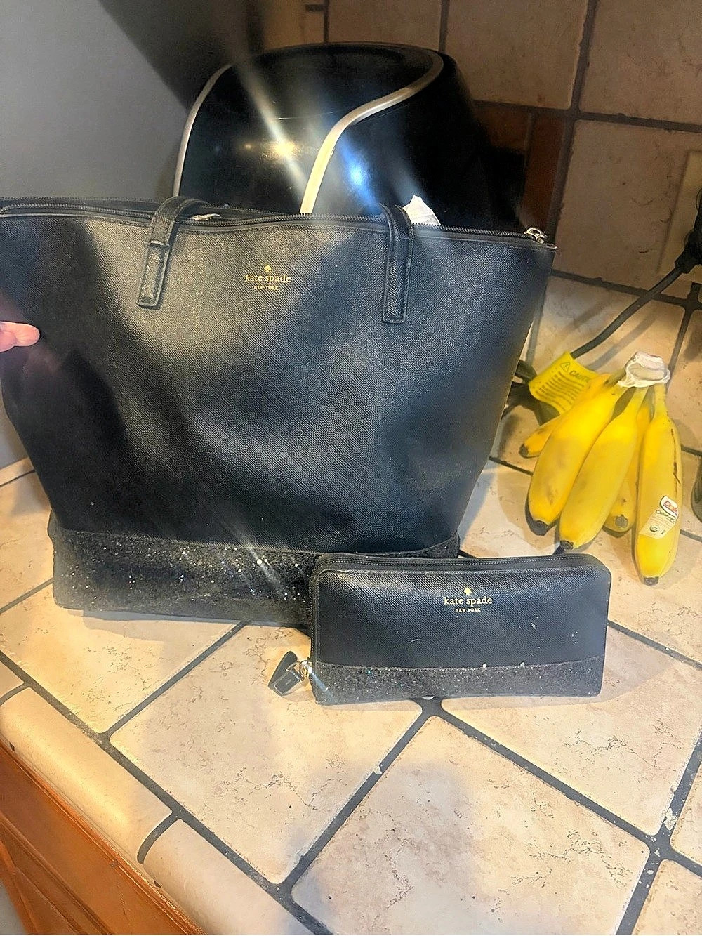 kate spade Greta Court Penny Tote Black Tote